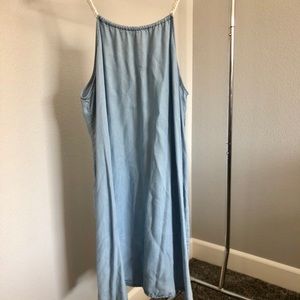 Jean colored shirt flowy dress!